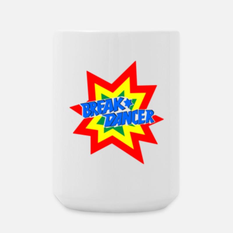 Lebhafte Breakdancer Motivgestaltung - Große Tasse 440 ml - Weiß