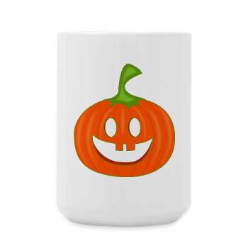 Colored pumpkin Halloween - Large Mug 440 ml - white - Front