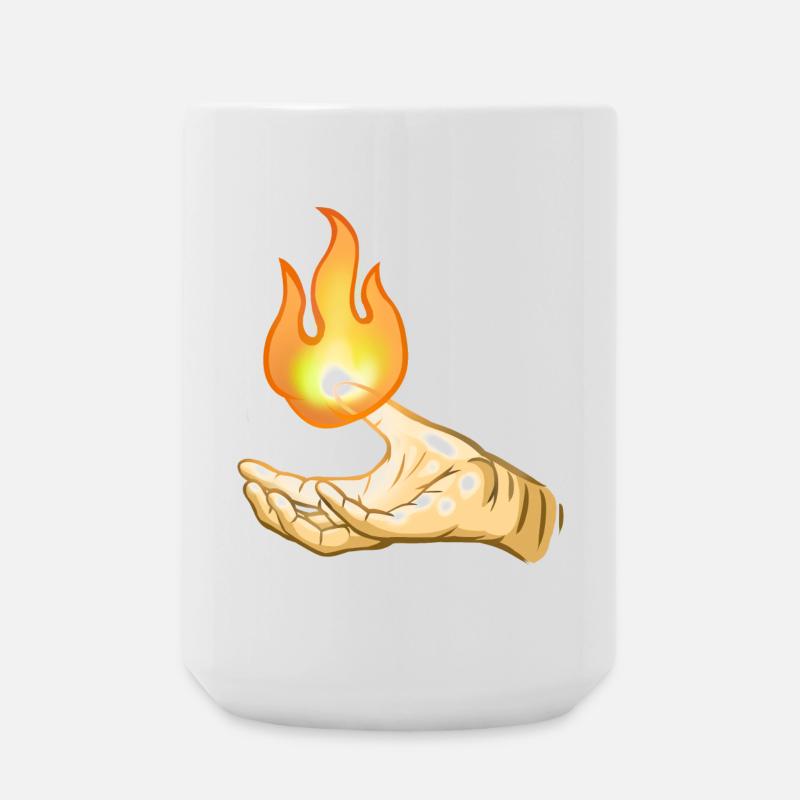 Flame - Large Mug 440 ml - white
