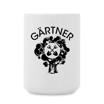 Gärtner Werkzeug Baum Symbol Garten Schaufel icon - Große Tasse 440 ml - Weiß - Vorne