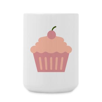Cupcake - Große Tasse 440 ml - Weiß - Vorne