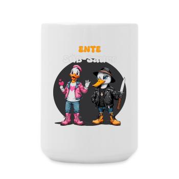 Ente Süß - Sauer - Große Tasse 440 ml - Weiß - Vorne