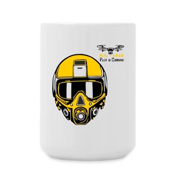 Drohnenpilot 3 - Große Tasse 440 ml - Weiß - Vorne