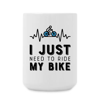 Dictons drôles Cyclisme - Grande tasse 440 ml - blanc - Devant