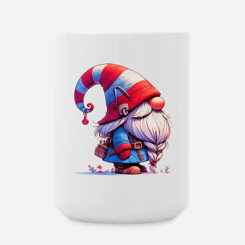 Gnom-Goblin-Elf - Große Tasse 440 ml - Weiß