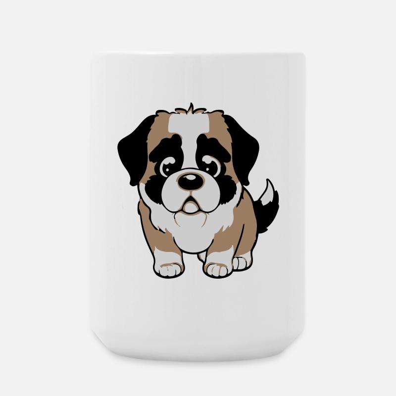 bernhardiner hund - Große Tasse 440 ml - Weiß