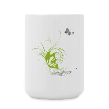 Butterfly Butterfly Spring - Large Mug 440 ml - white - Front