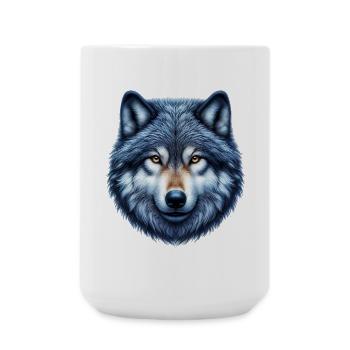 Wolf - Große Tasse 440 ml - Weiß - Vorne