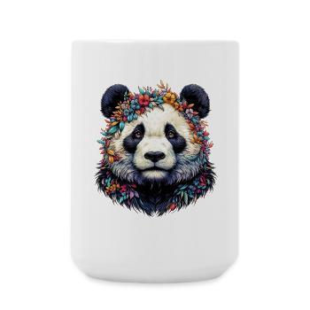 Panda - Große Tasse 440 ml - Weiß - Vorne