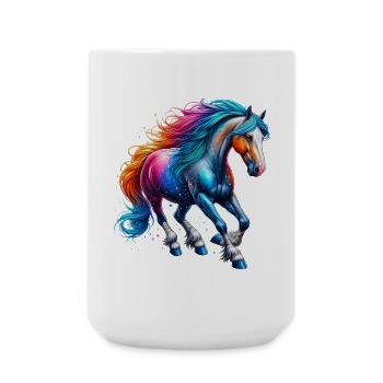 Cheval - Grande tasse 440 ml - blanc - Devant