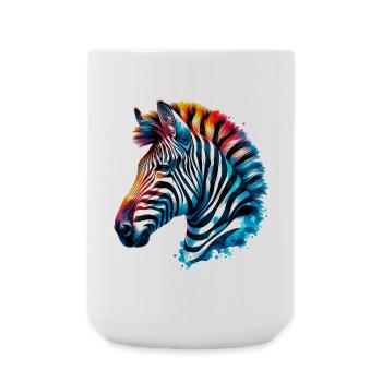 Zebra - Große Tasse 440 ml - Weiß - Vorne