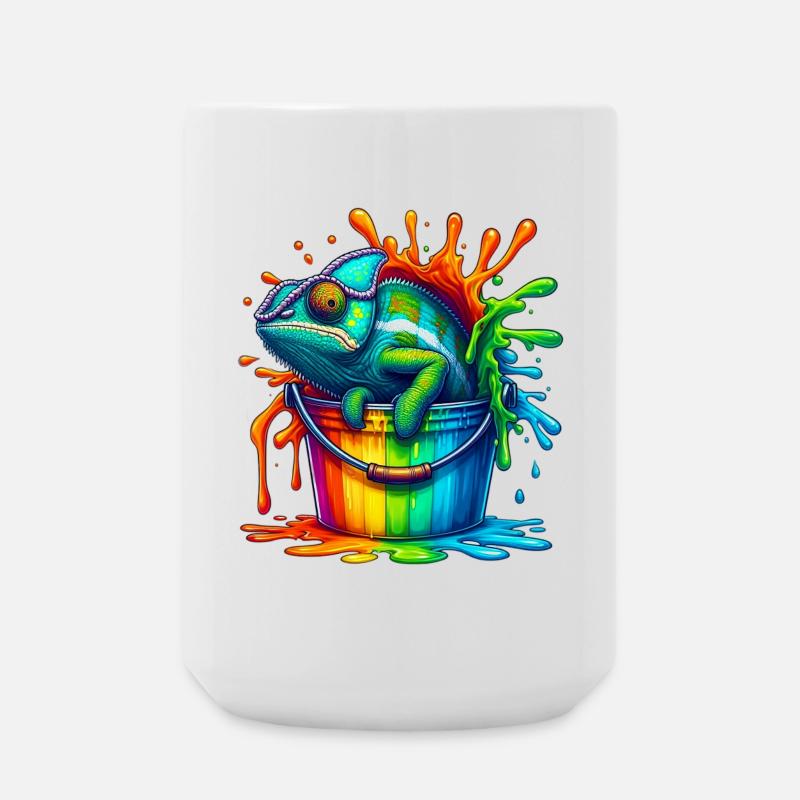 Caméléon - Grande tasse 440 ml - blanc