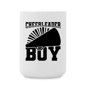 Cheerleader Boy - Large Mug 440 ml - white - Front