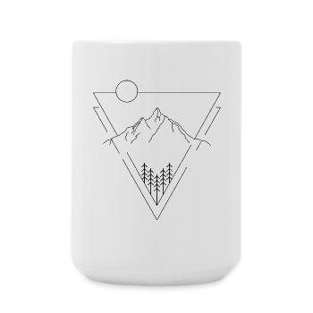 Mountain - Large Mug 440 ml - white - Front