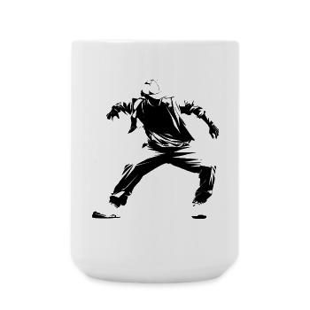 Breakdance Sketch - Large Mug 440 ml - white - Front