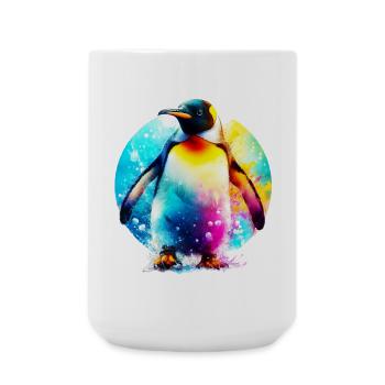 Pingouin - Grande tasse 440 ml - blanc - Devant