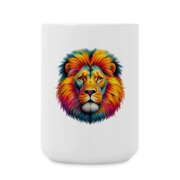 Lion - Large Mug 440 ml - white - Front