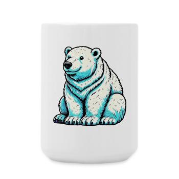 Polar bear - Large Mug 440 ml - white - Front