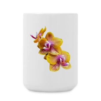 Fleur d’orchidée Phalaenopsis Sogo Lawrence Flowers 2 - Grande tasse 440 ml - blanc - Devant