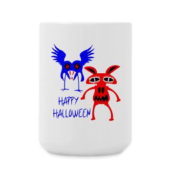 Happy Halloween Monster - Large Mug 440 ml - white - Front