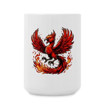 Red Phoenix - Large Mug 440 ml - white - Front