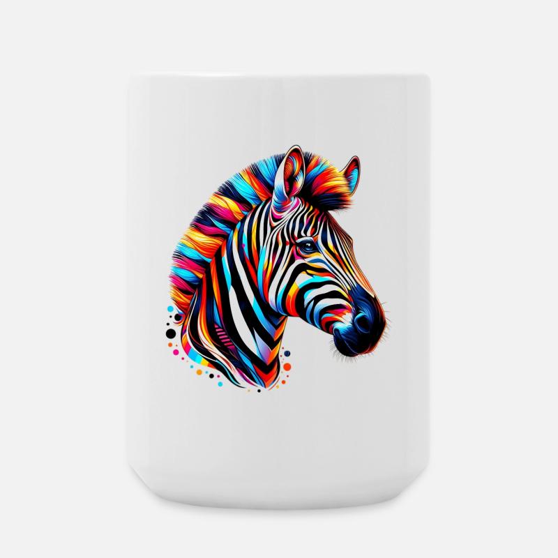 Zebra - Große Tasse 440 ml - Weiß