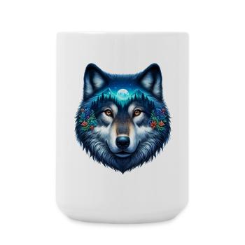 Loup - Grande tasse 440 ml - blanc - Devant