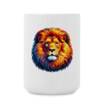 Lion - Large Mug 440 ml - white - Front