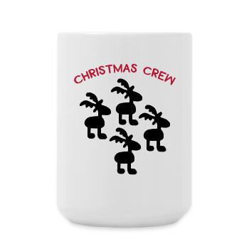 Christmas Crew - Große Tasse 440 ml - Weiß - Vorne
