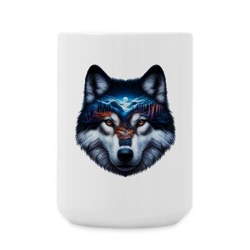Loup - Grande tasse 440 ml - blanc - Devant