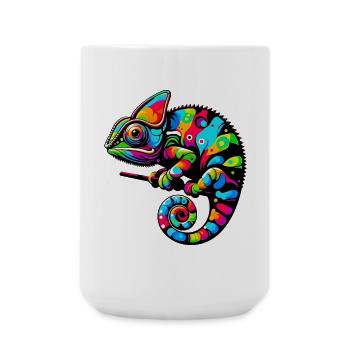 Caméléon - Grande tasse 440 ml - blanc - Devant