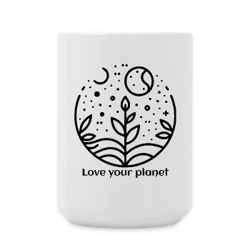 Nature - Aimez votre planète - Grande tasse 440 ml - blanc - Devant