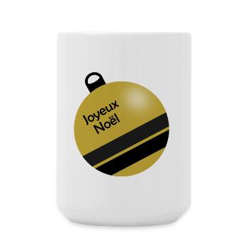 CHRISTMAS. MERRY CHRISTMAS. MERRY CHRISTMAS. NEW YEAR’S DAY - Large Mug 440 ml - white - Front
