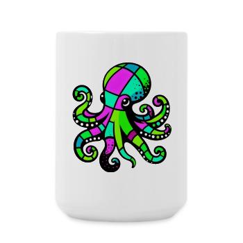 Octopus - Large Mug 440 ml - white - Front