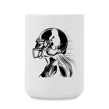 Footballeur - Grande tasse 440 ml - blanc - Devant