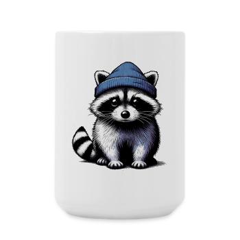 Raccoon - Large Mug 440 ml - white - Front