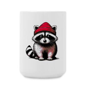 Raccoon - Large Mug 440 ml - white - Front