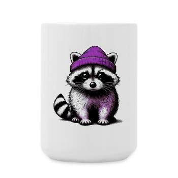 Raccoon - Large Mug 440 ml - white - Front