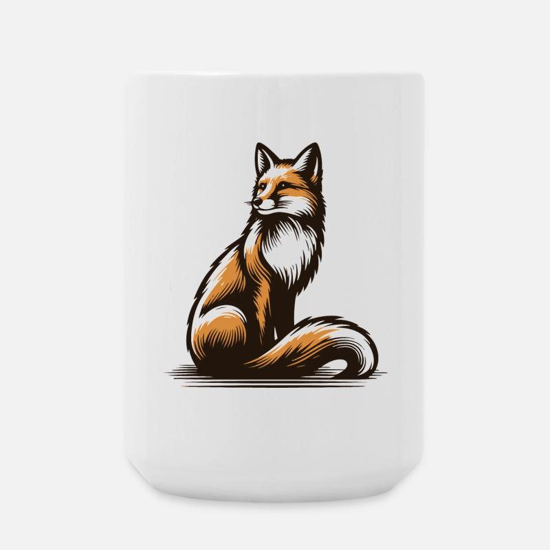 Fox - Große Tasse 440 ml - Weiß