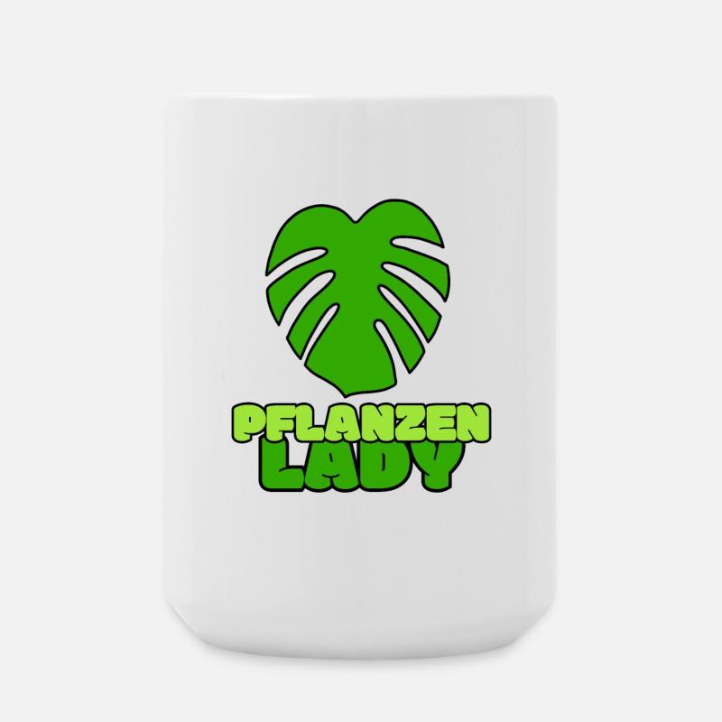 Pflanzen Lady - Große Tasse 440 ml - Weiß