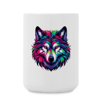 Wolf - Large Mug 440 ml - white - Front