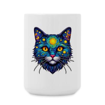 Cat - Large Mug 440 ml - white - Front
