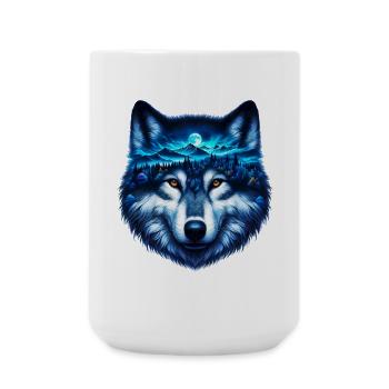 Loup - Grande tasse 440 ml - blanc - Devant