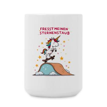 Skateboard Unicorn - Large Mug 440 ml - white - Front