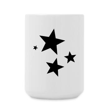 Star points - Large Mug 440 ml - white - Front