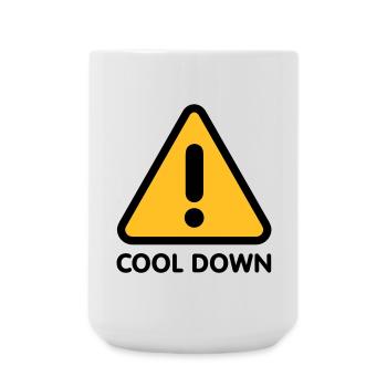 Cool down | Runter kommen - Large Mug 440 ml - white - Front