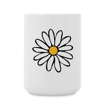 Daisies - Large Mug 440 ml - white - Front