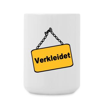Party Shirt ,Feiern , Karneval, Verkleidet(25) - Große Tasse 440 ml - Weiß - Vorne