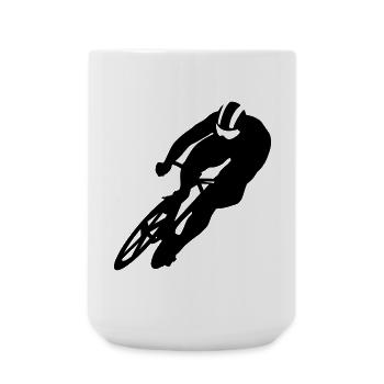 Cycling - Large Mug 440 ml - white - Front