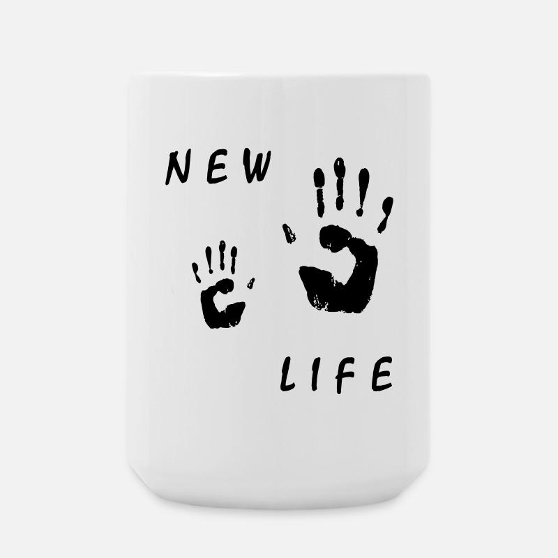 main bébé - Grande tasse 440 ml - blanc
